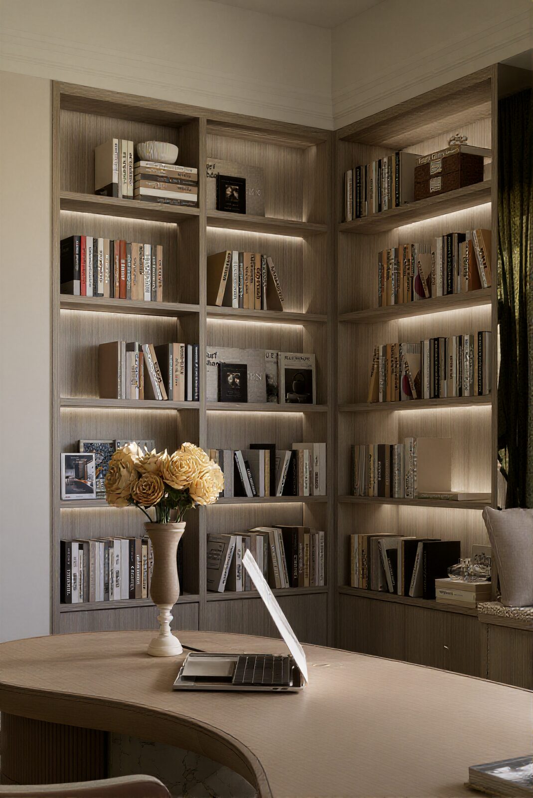 Marble coffee table — left view