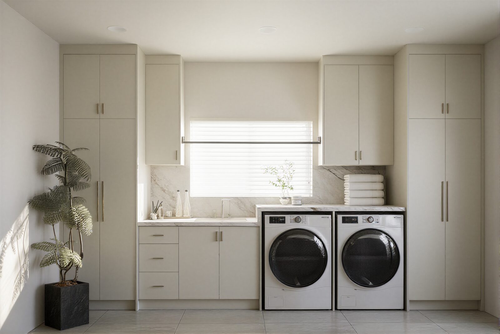 Interior detail with refined material palette