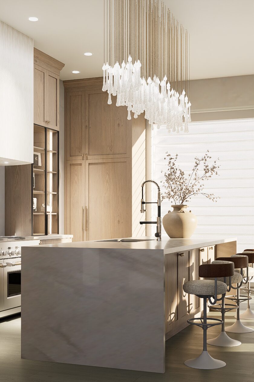 Kitchen marble pantry detail