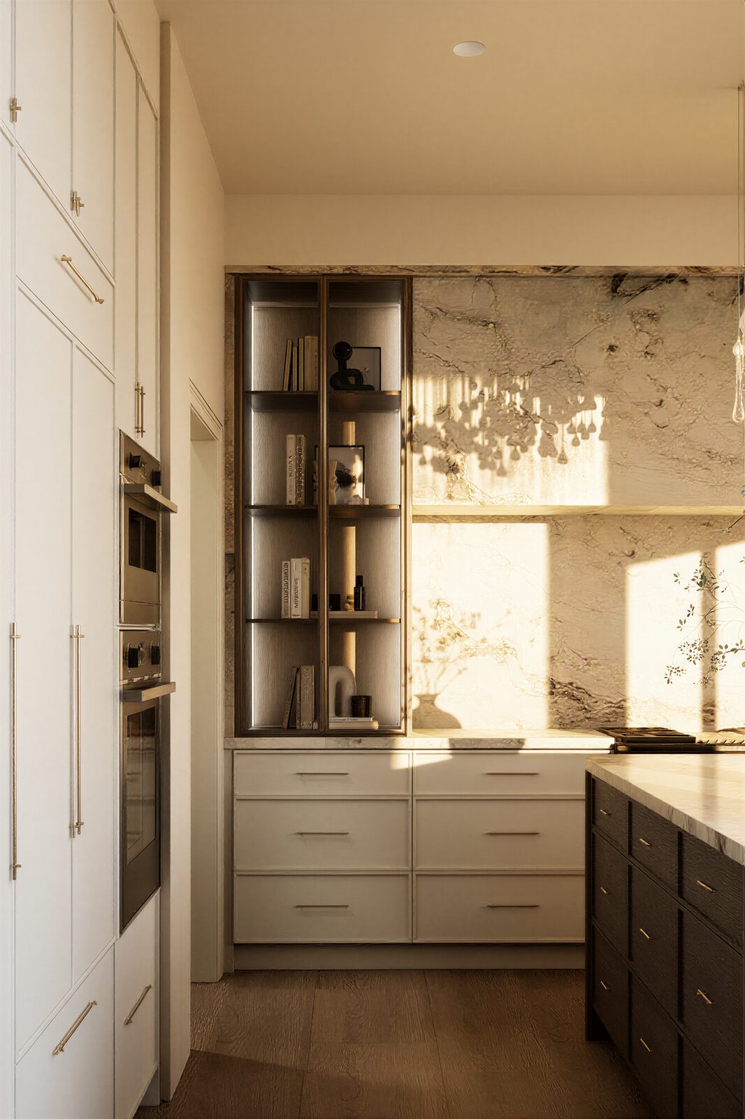 Textured Serenity interior with refined details and warm ambience